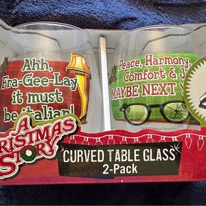 A Christmas Story Curved Table Glass 2-Pack
